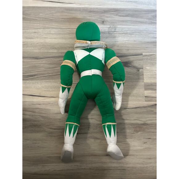 Vintage GREEN Mighty Morphin Power Rangers - Kid Dimension Hasbro 1994 Plush - Picture 2 of 5
